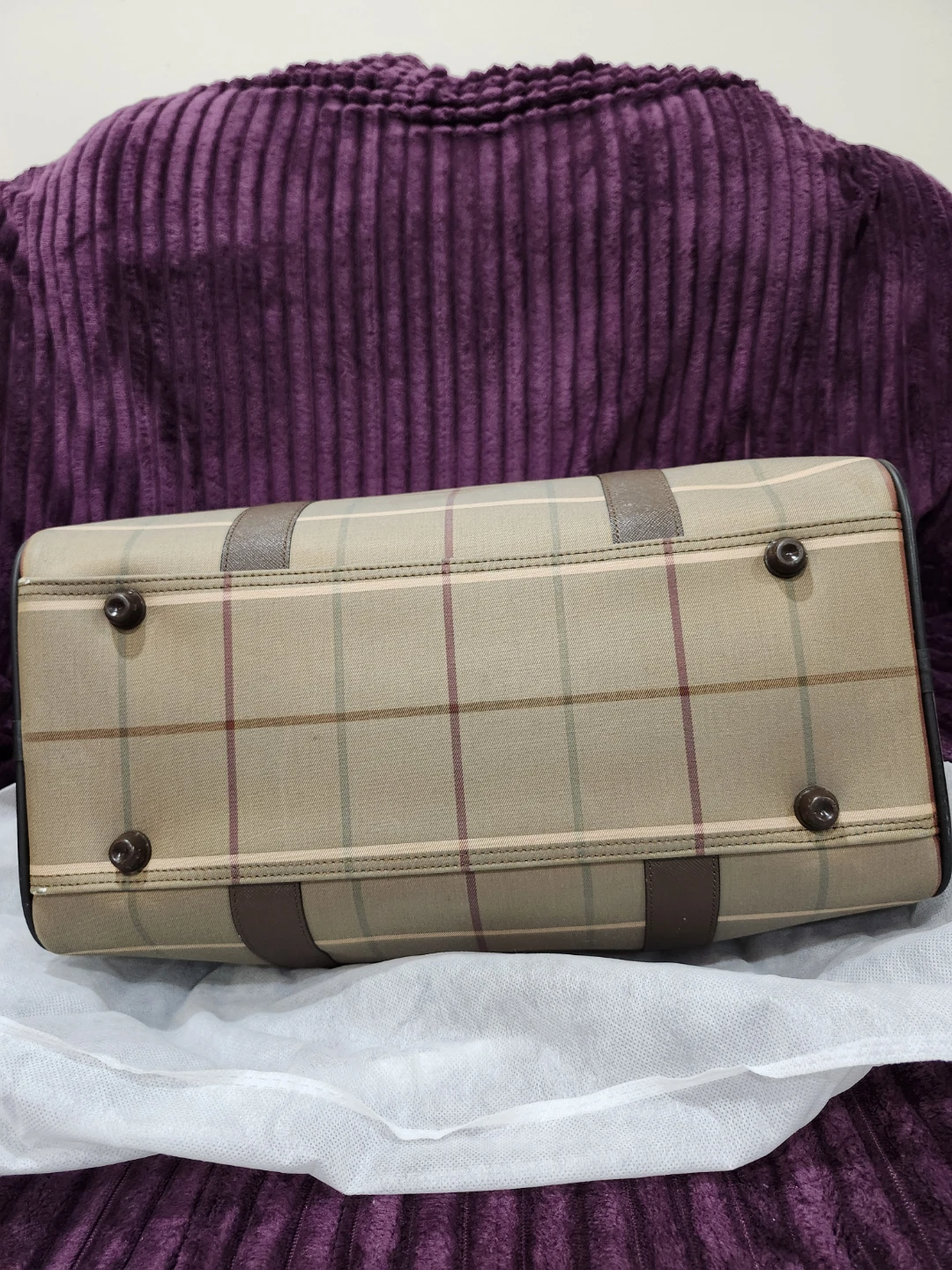Burberry's Canvass Weekender Bag - photo 5