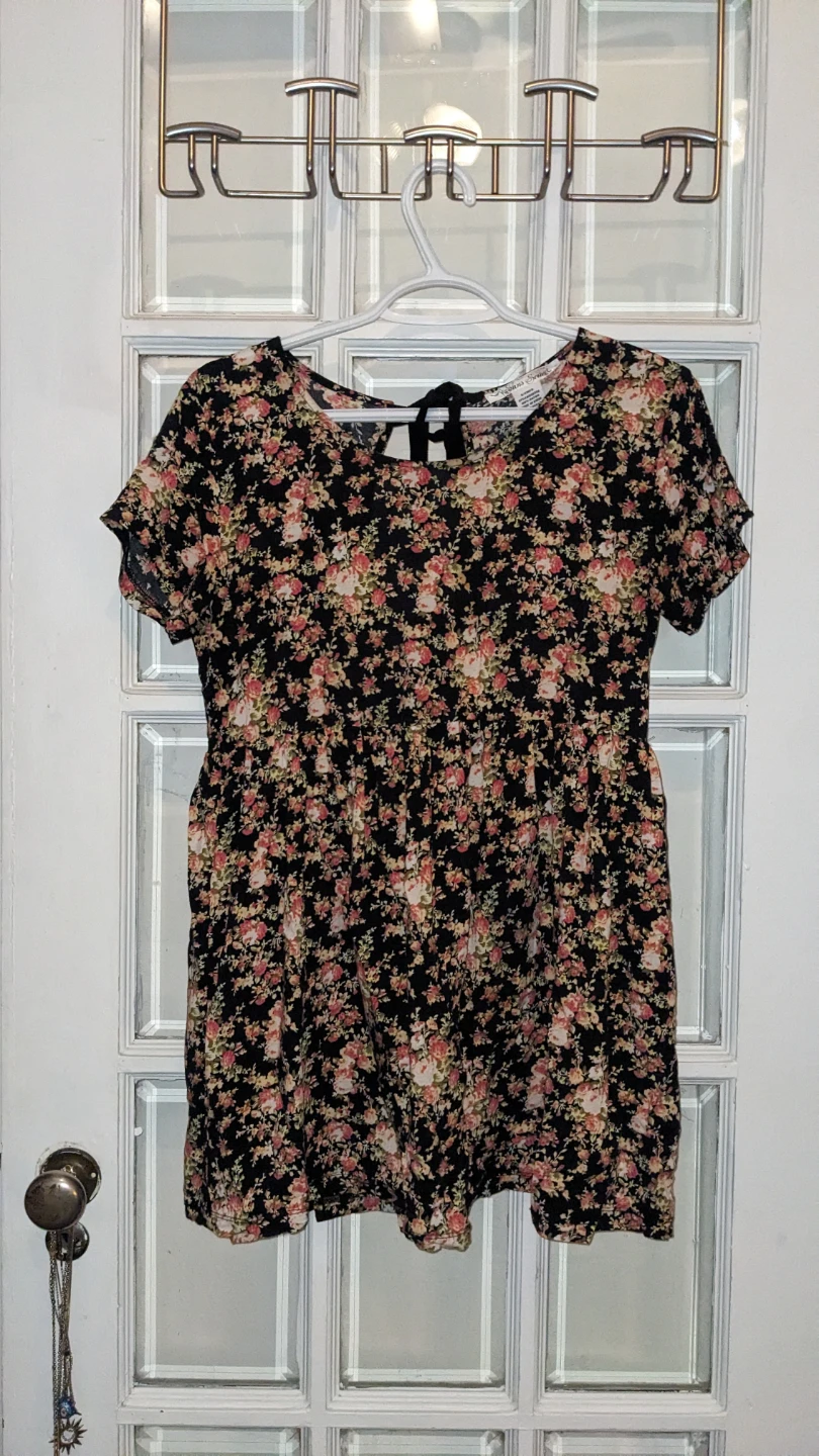 Sans Souci Floral Babydoll Dress - Size S