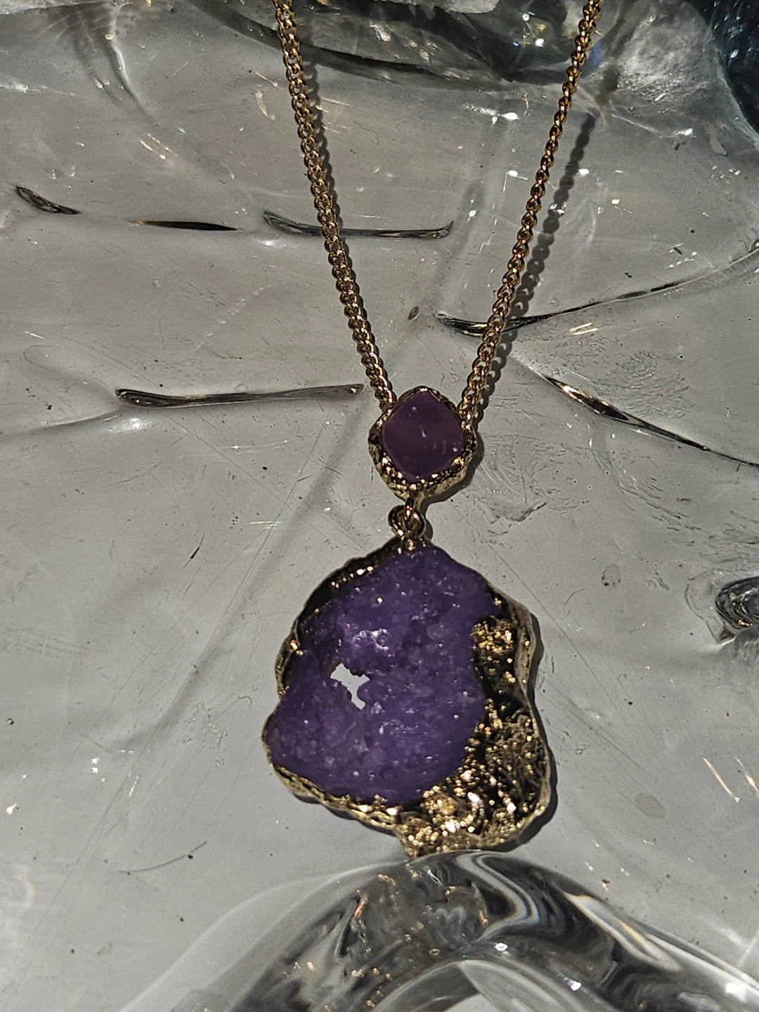 Natural Stone Pendant silver Necklace - photo 5