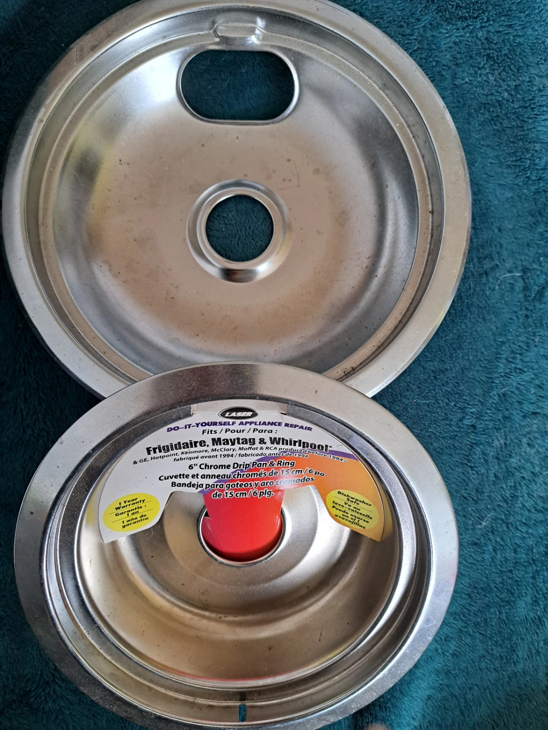 6" Chrome Drip Pan & Ring