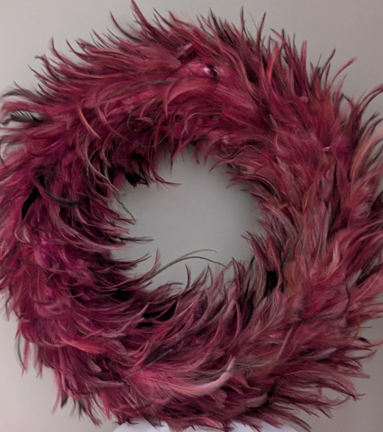 Beautiful Soft Feather Wreath 🧡