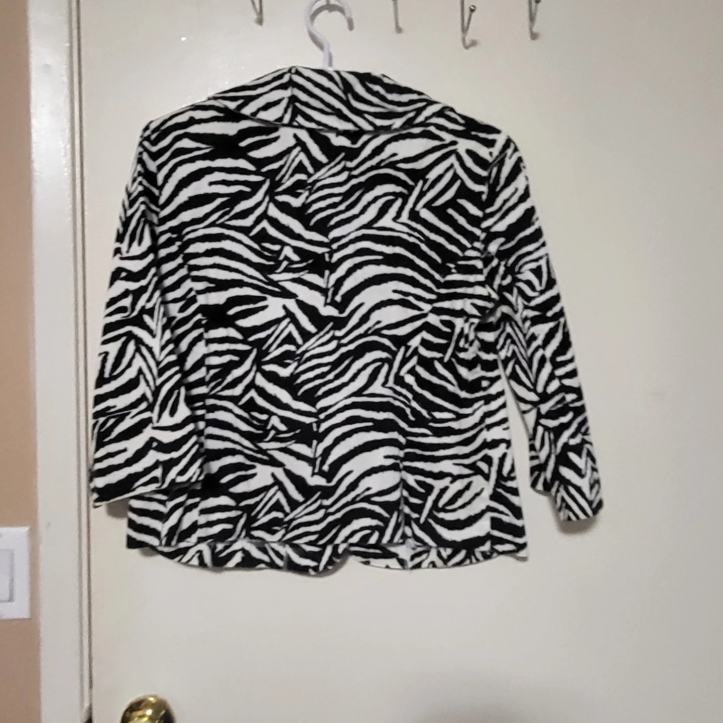 Soft Works Zebra Print Blazer - Size 12 - photo 2