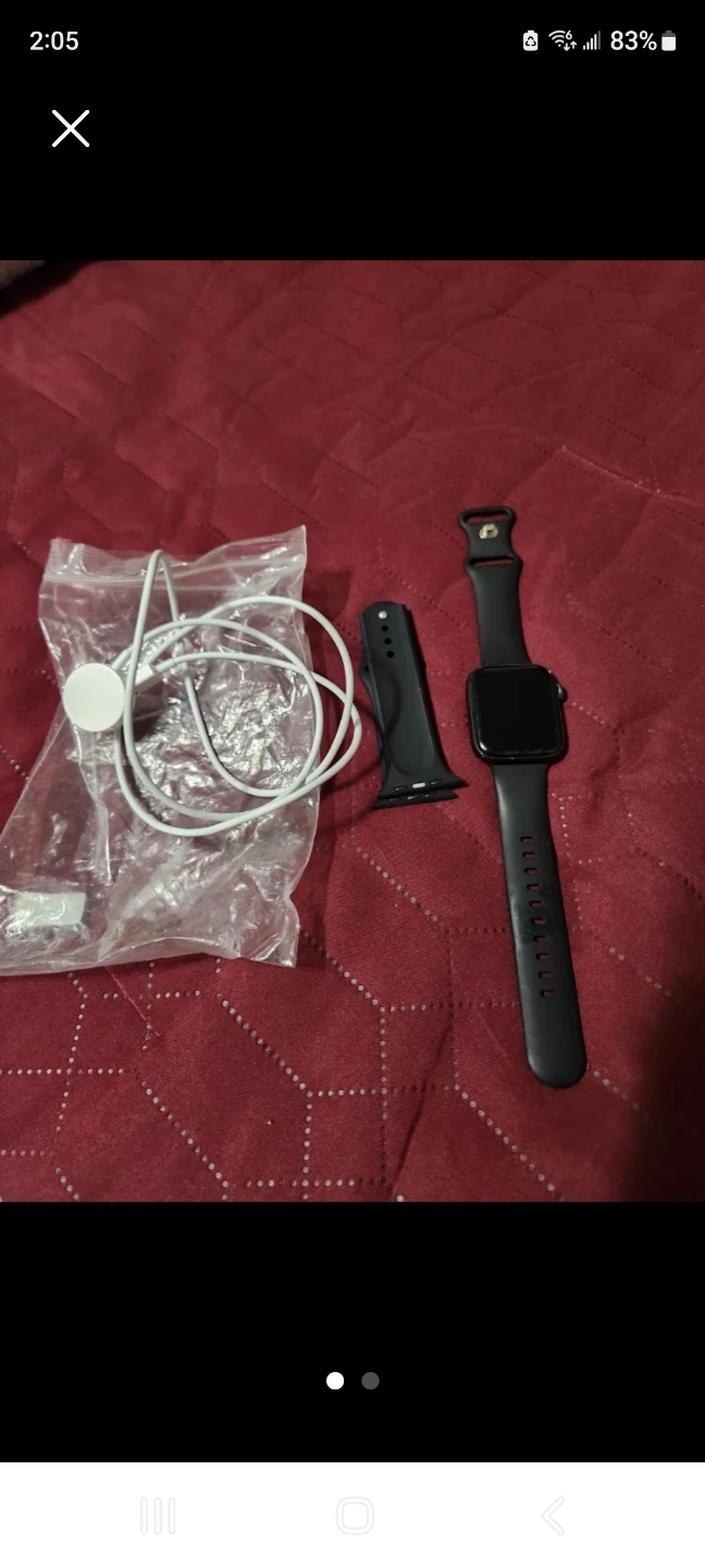 Apple Watch Black with Charger