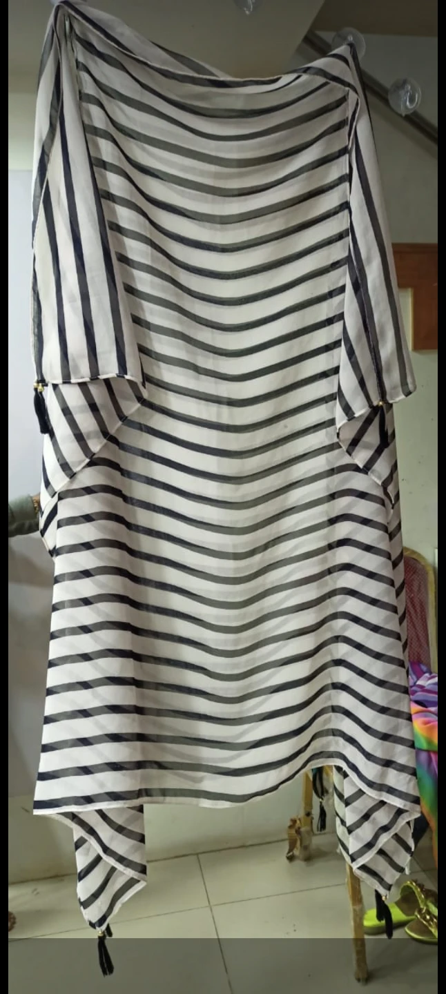 Brand new Striped Sheer coverup/shrug free