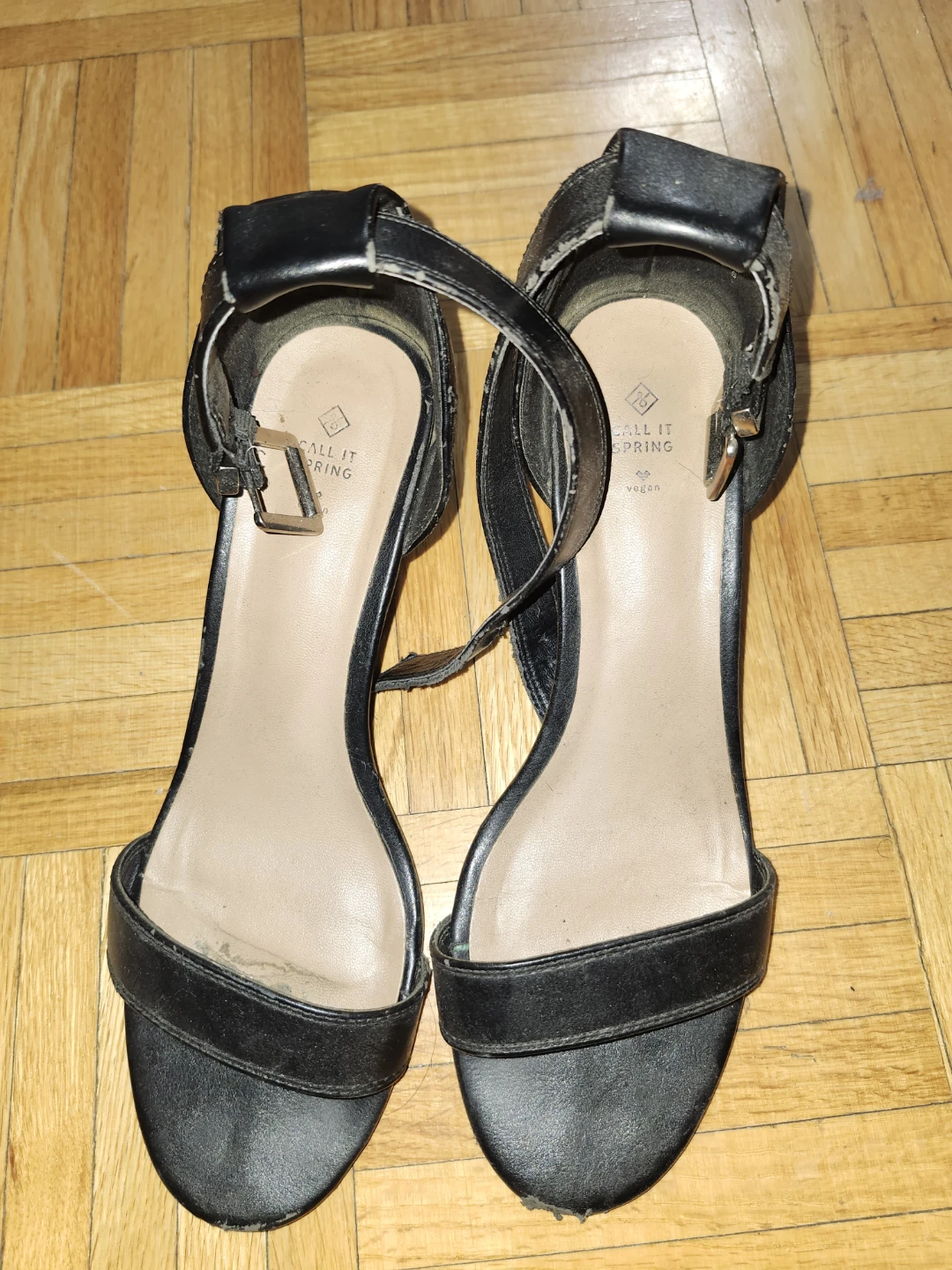 Call It Spring Black Vegan Strappy Heels - photo 2