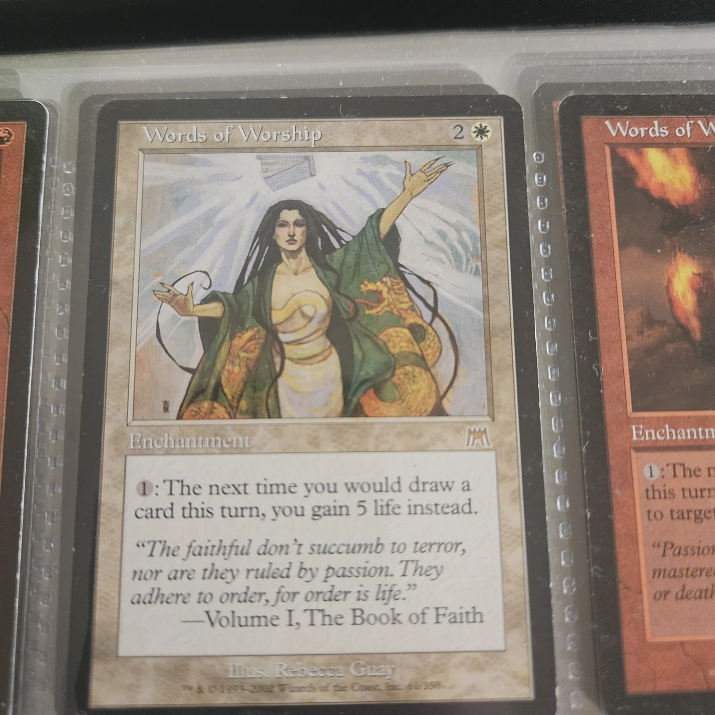 Magic The Gathering: Words of Worship Card