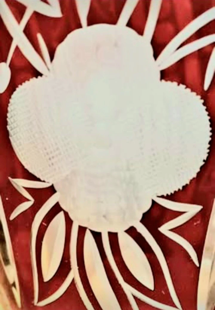 Unique Egermann Bohemian Intricate Hand Cut Crystal Vase - photo 3