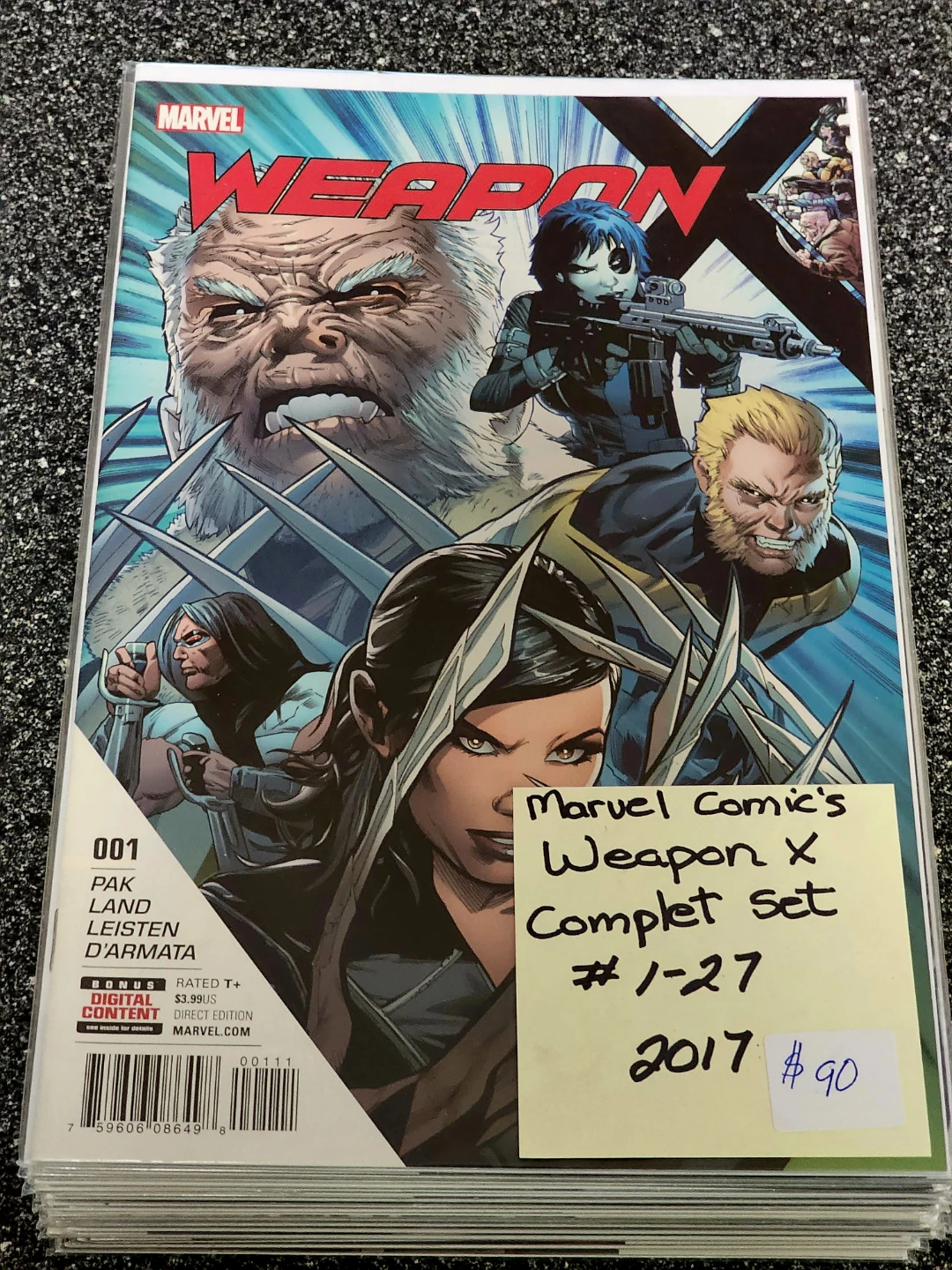 Marvel Weapon X Complete Set #1-27