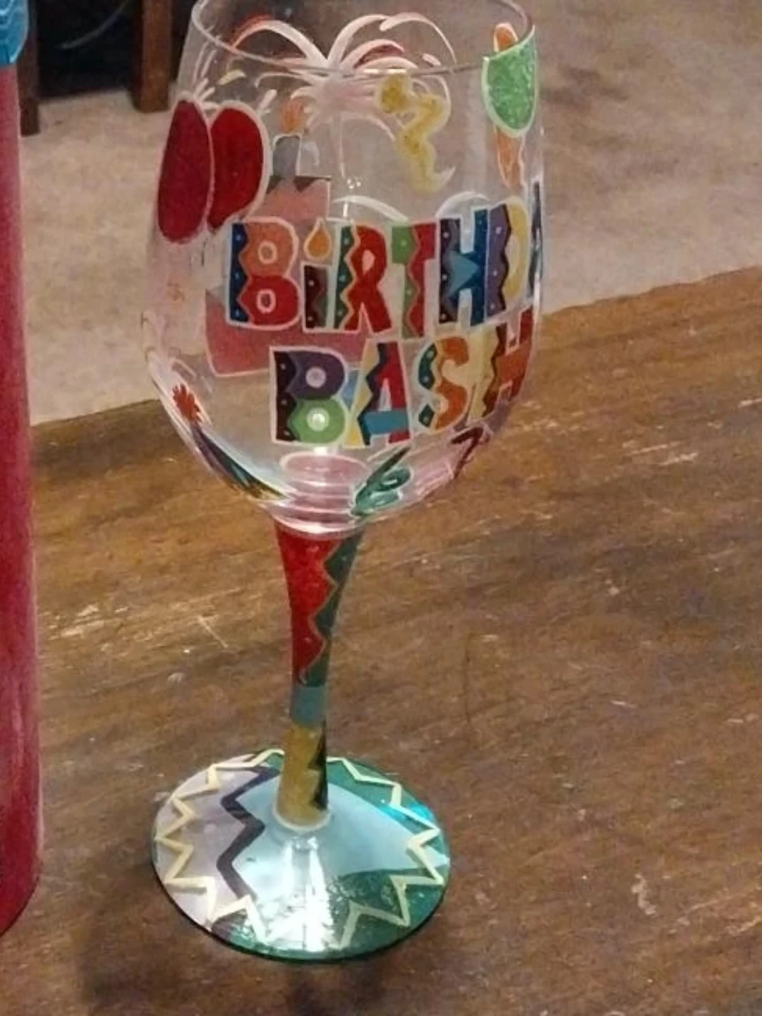 Lolita 'Birthday Bash' Wine Glass with Box
