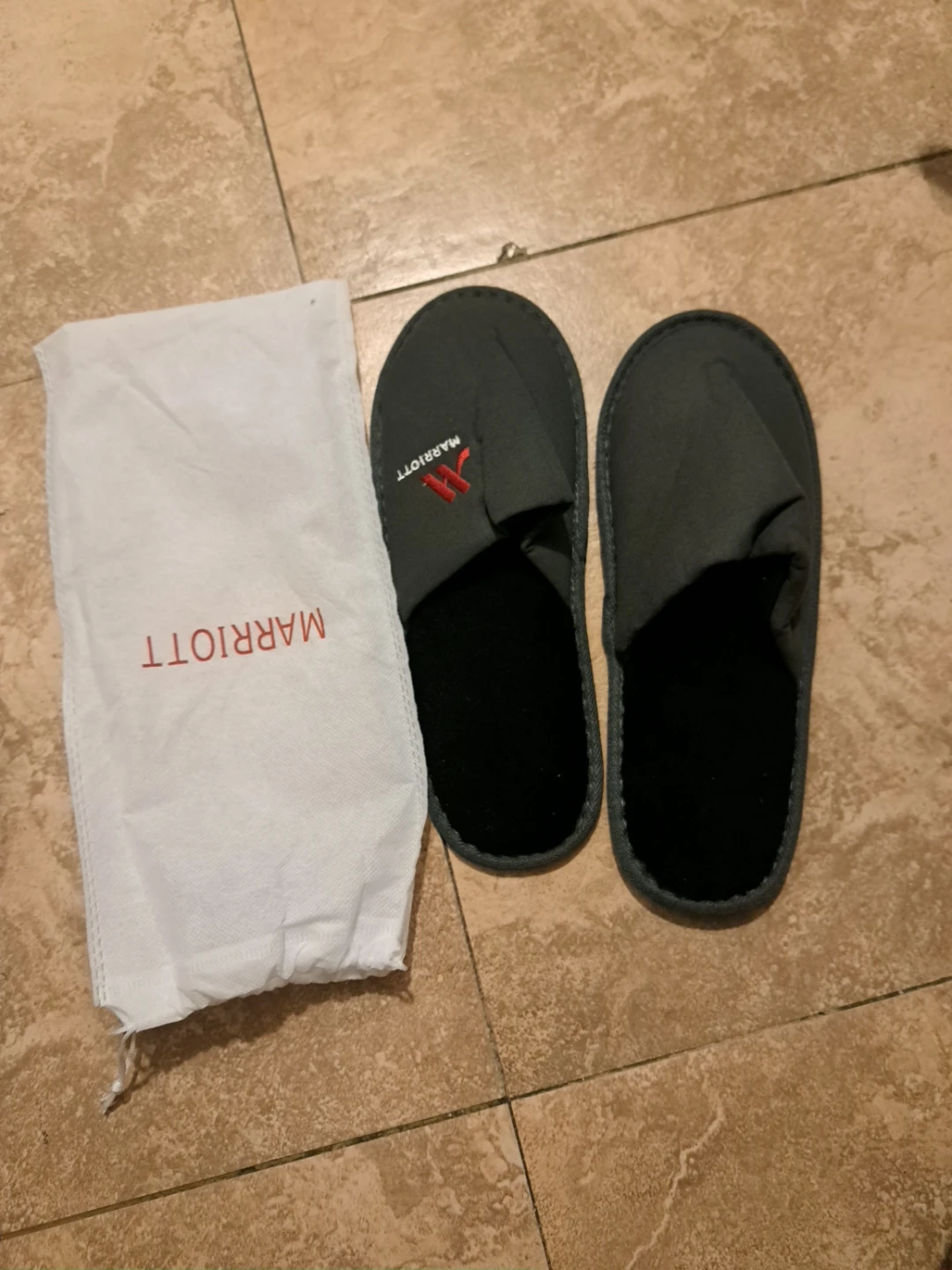 Marriott Slippers with Bag
