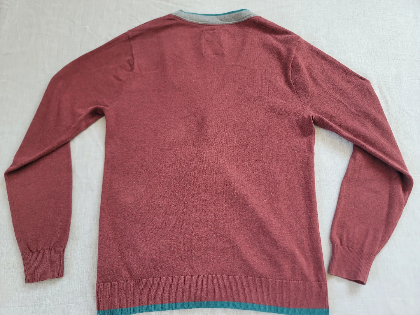 Vans Burgundy Mens 100% Cotton Cardigan Skater Sz Sm Button NWOT - photo 4