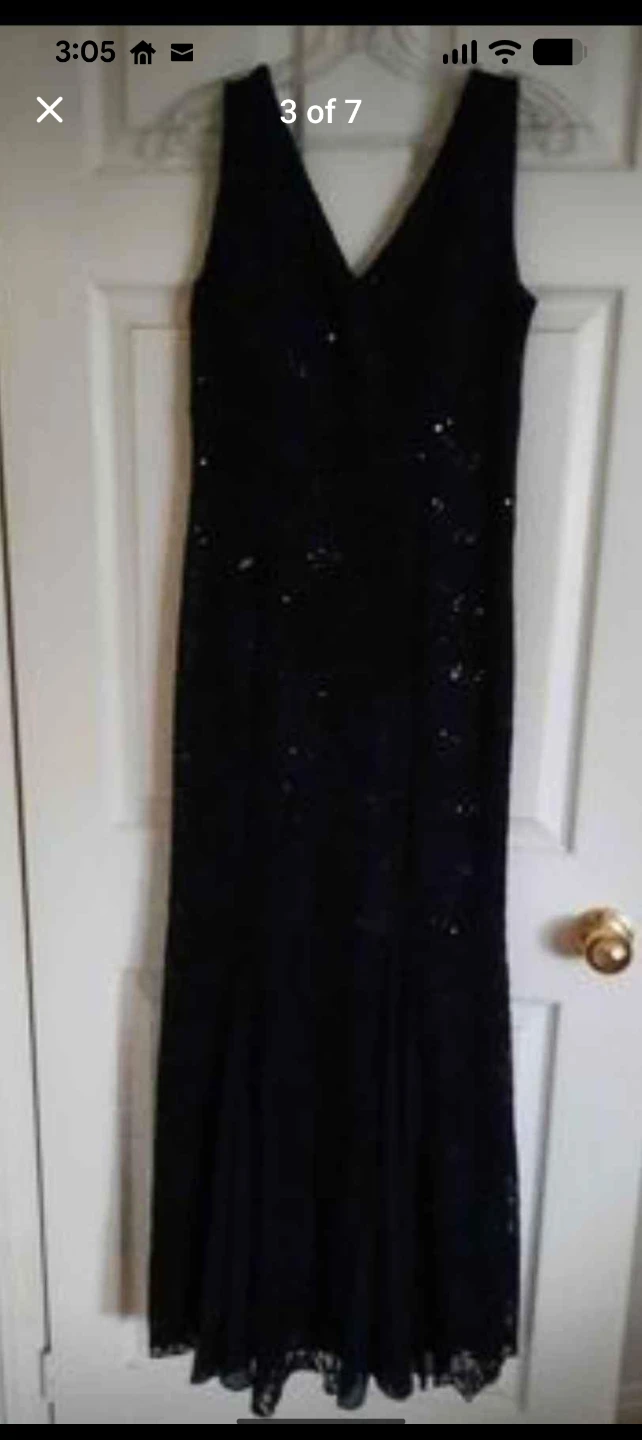Black Lace Formal Gown