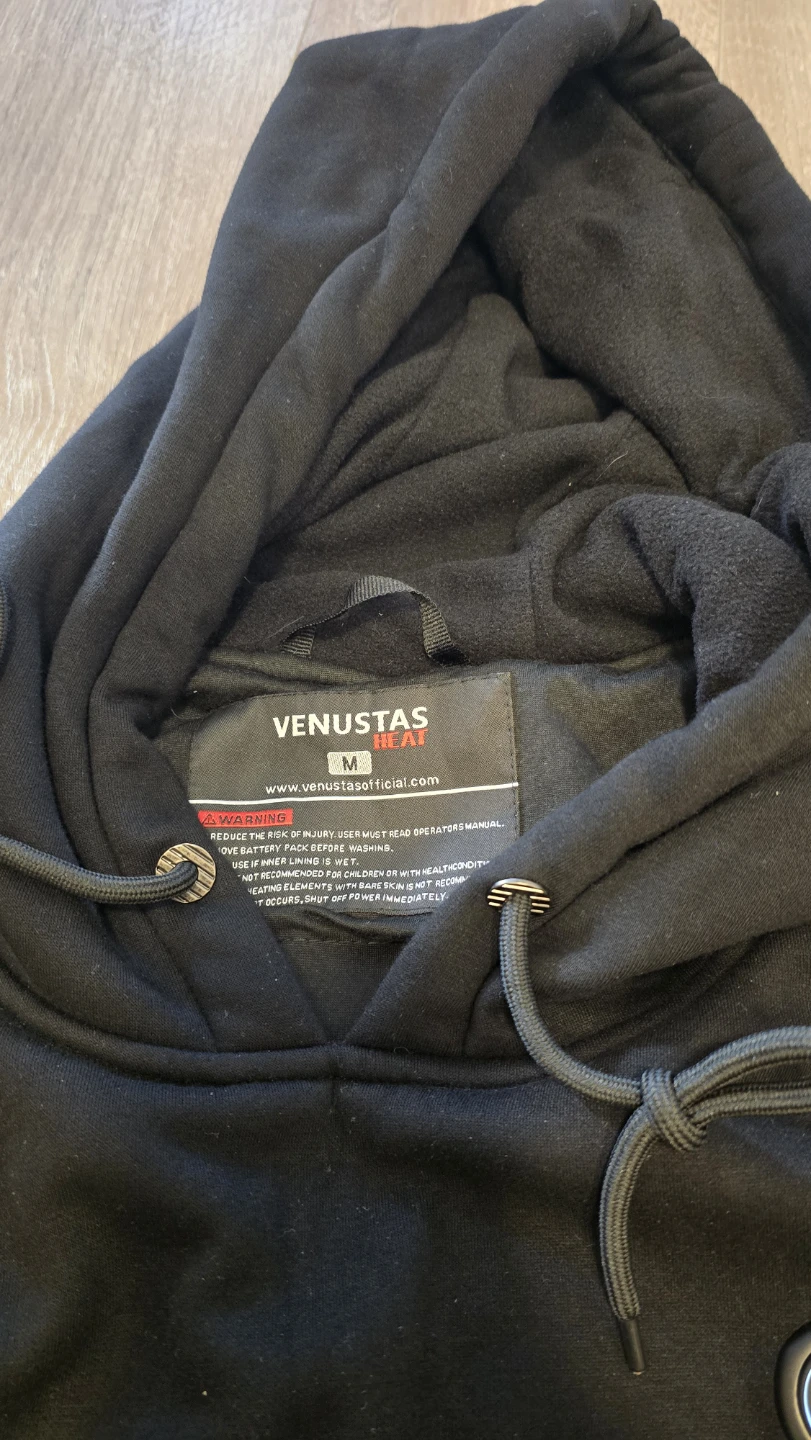 VENUSTAS Heated Hoodie - Black - Size M - photo 3
