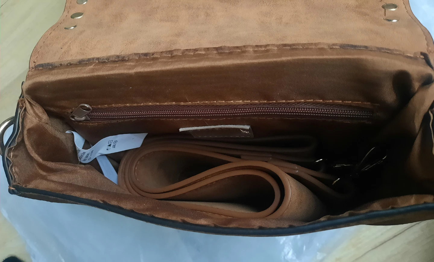 Embossed Faux Leather Crossbody Bag - photo 3