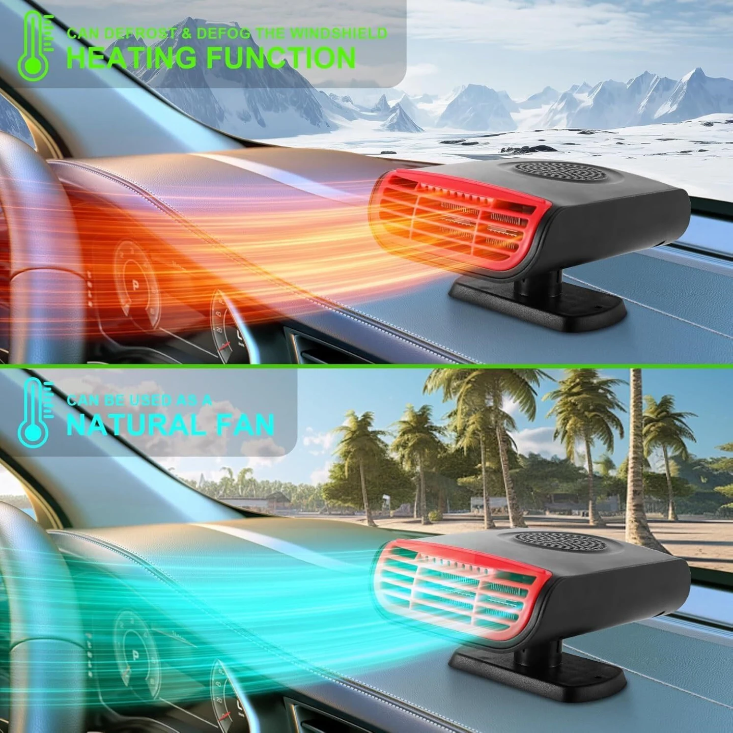 12V 150W Car Heater and Fan - photo 2