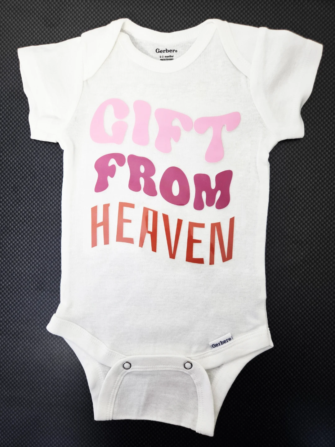 Custom 0-3 Months Onesie - Gift From Heaven
