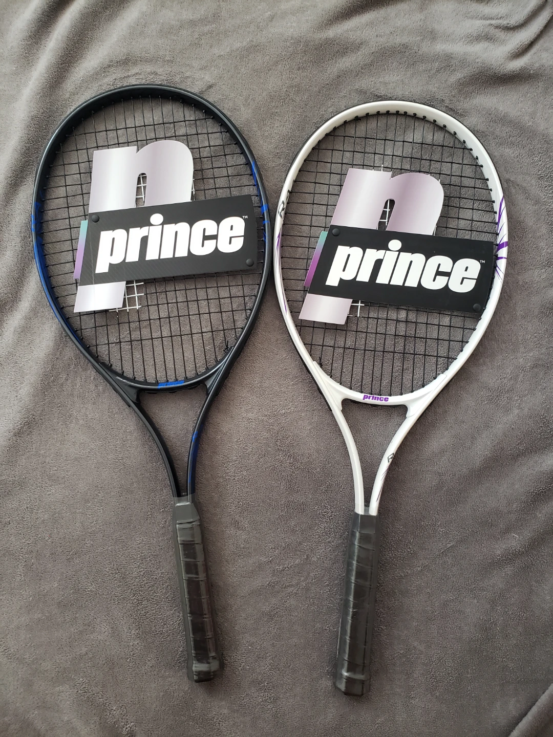 Prince Tennis Racquets - White & Black