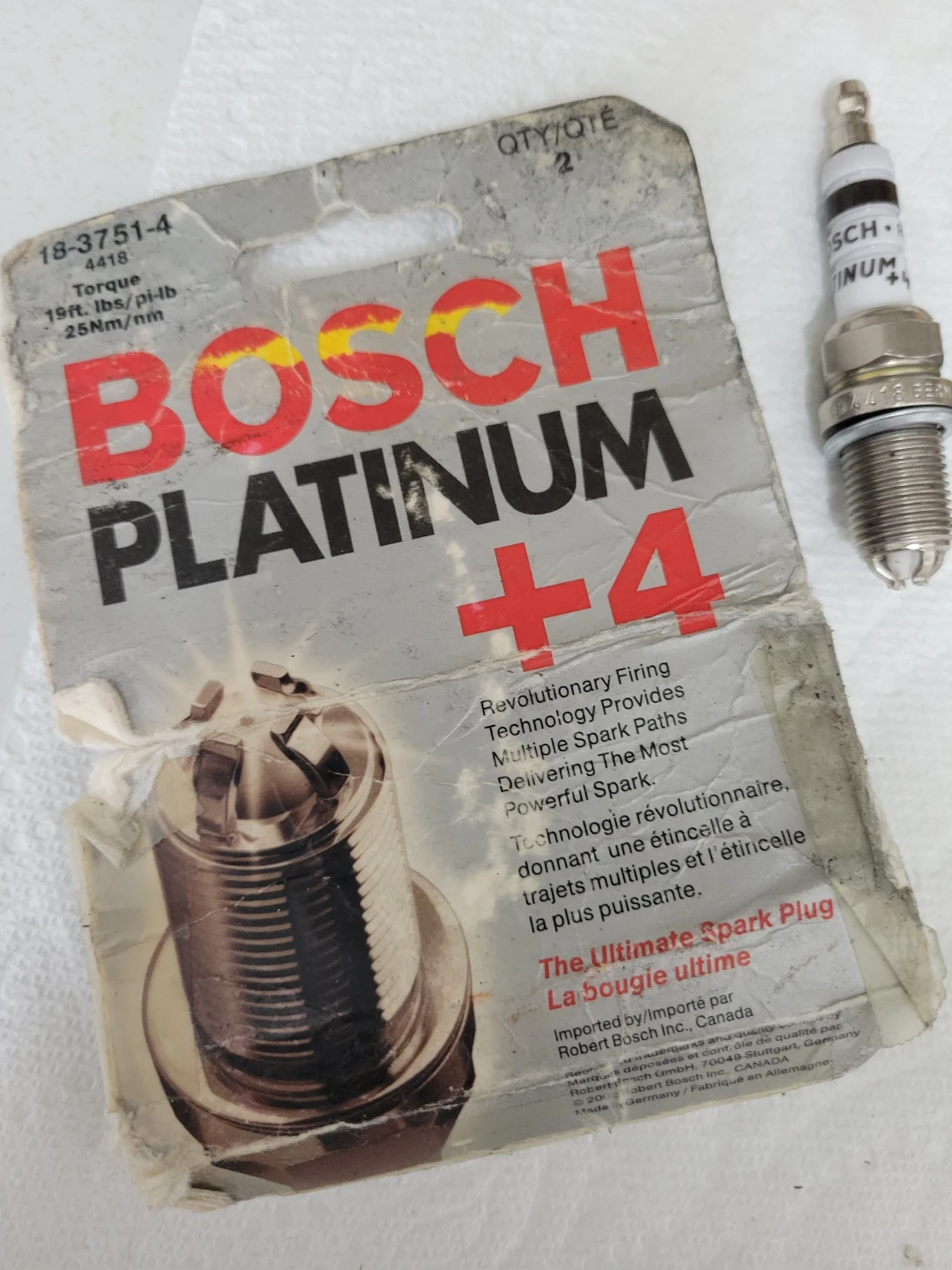 BOSCH Platinum Plus 4 Plug 4418 (Pack of 4) - BRAND NEW