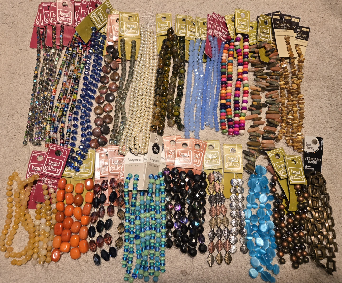 Lot of Assorted Bead Strands (Lot AA)