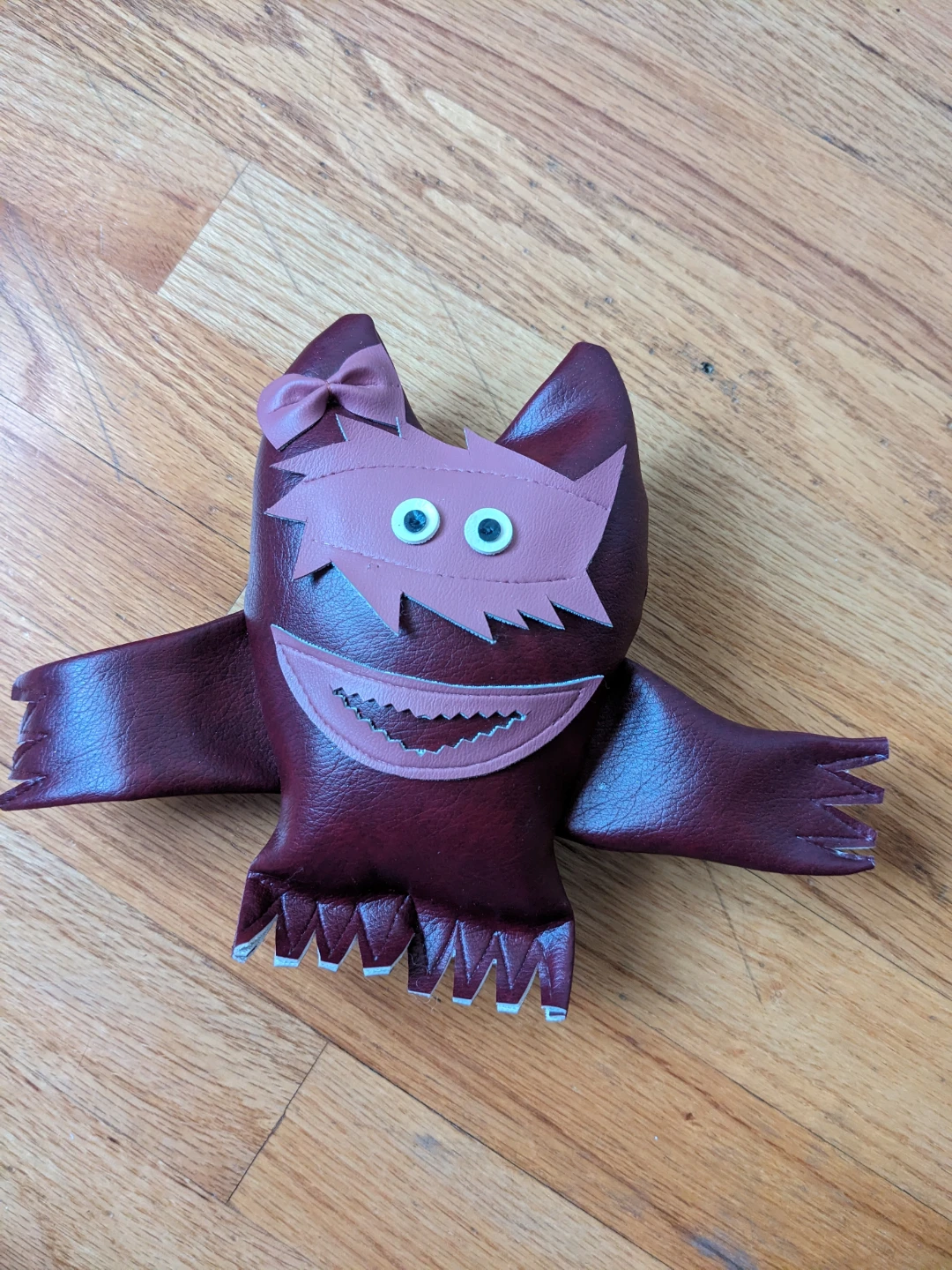 Handmade Leather Monster Doll