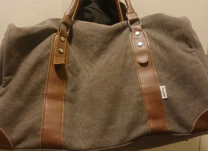Oflamn Gray Canvas Duffle Bag - photo 4