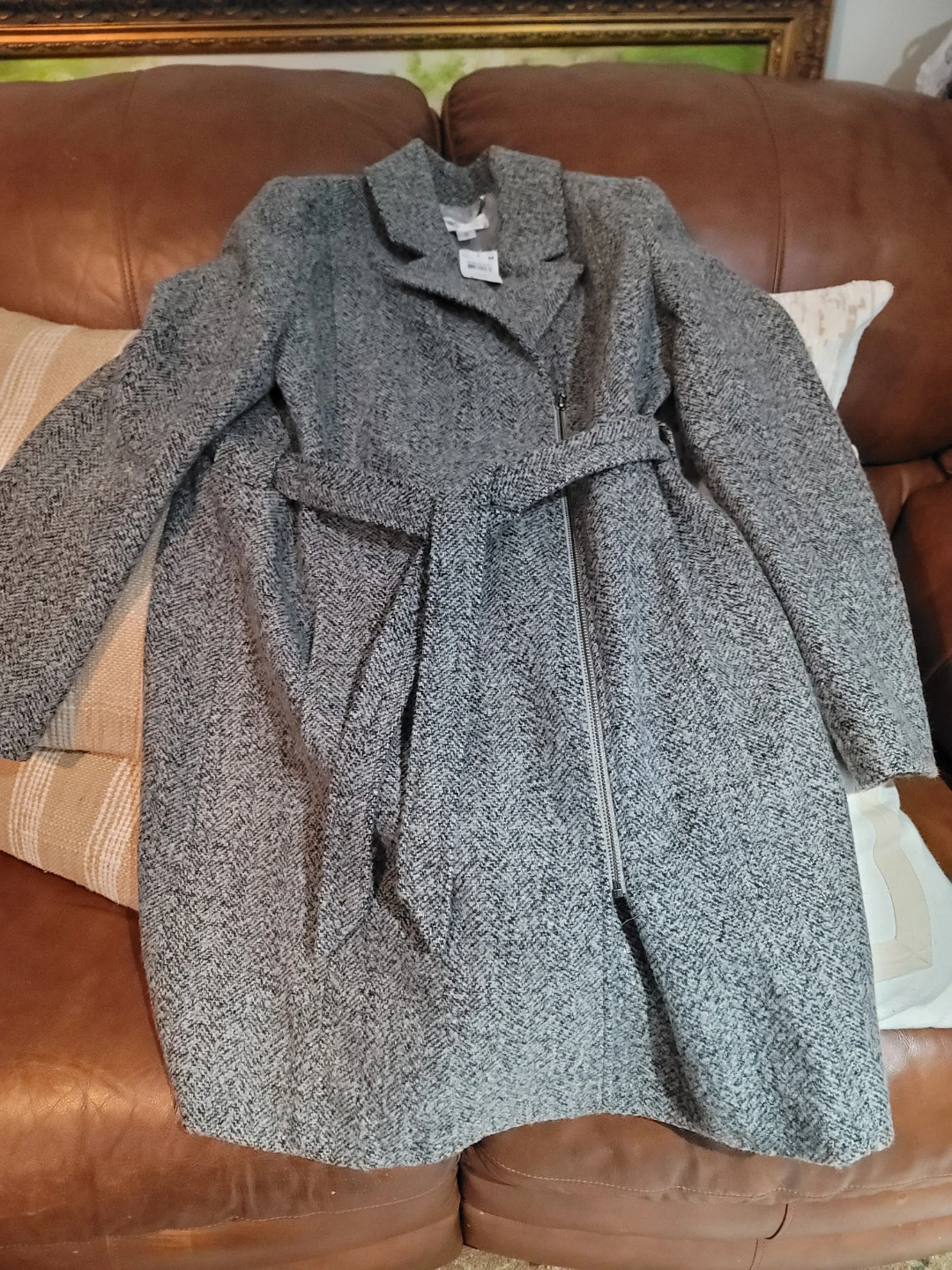 New Motherhood Maternity Women's Tweed Coat Size M