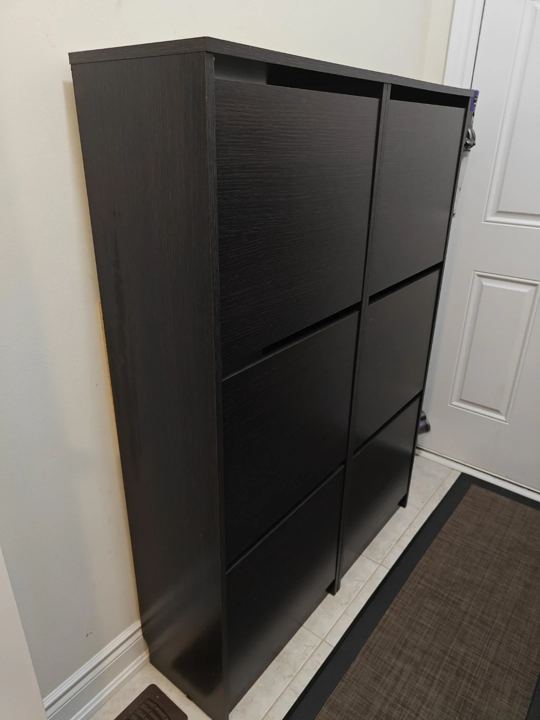 Ikea Dark Brown Shoe Cabinet - Like New!