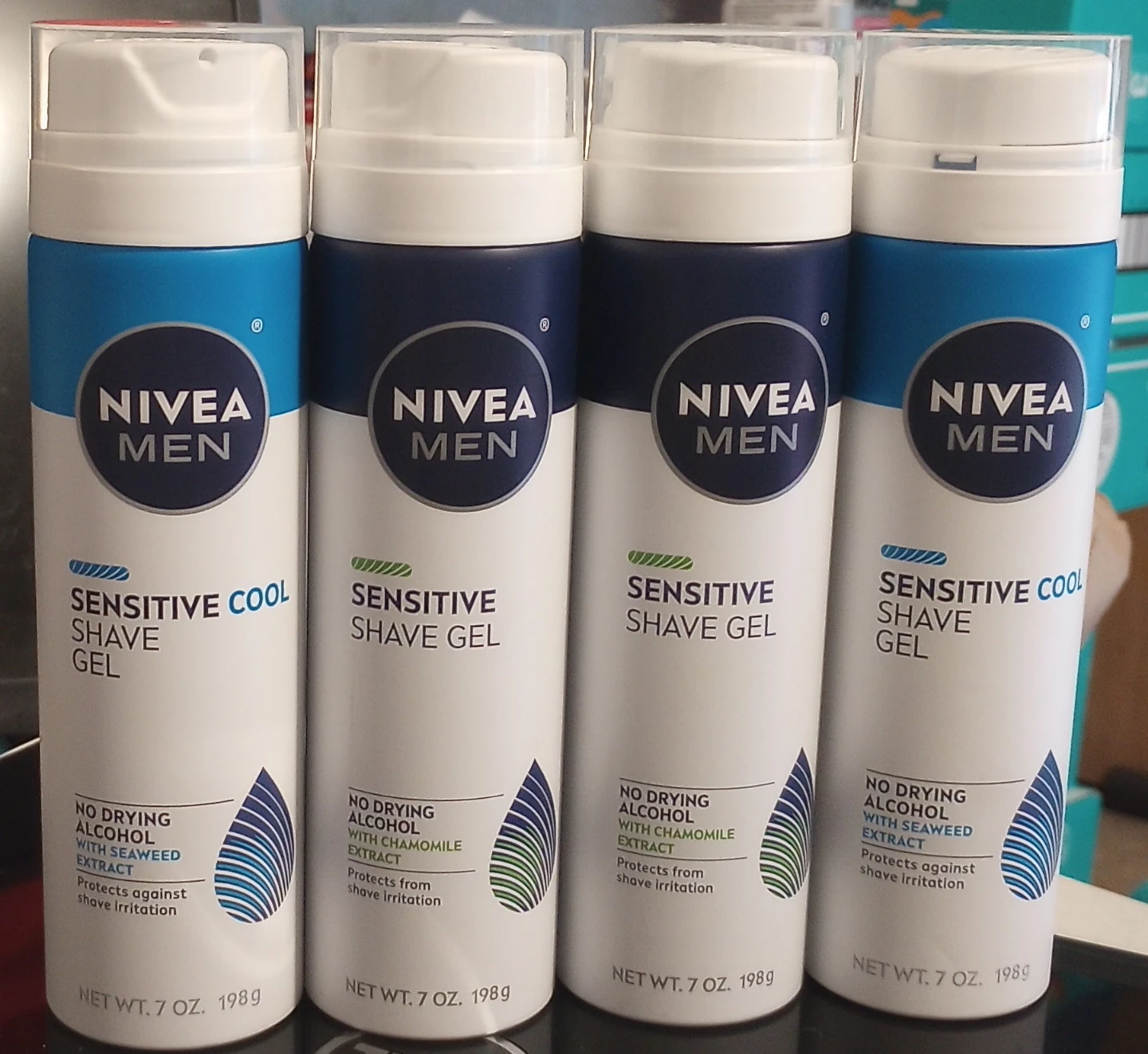 Nivea Men Sensitive Shave Gel 4-pack