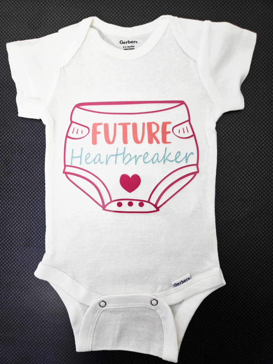 Custom 0-3 Months 'Future Heartbreaker' Onesie