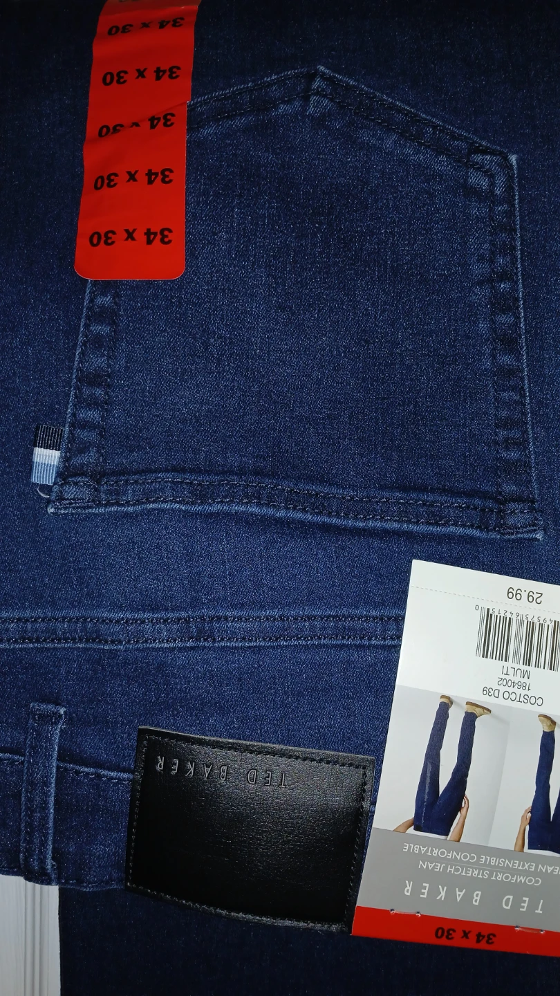 Ted Baker Men's Comfort Stretch Jeans 34x30