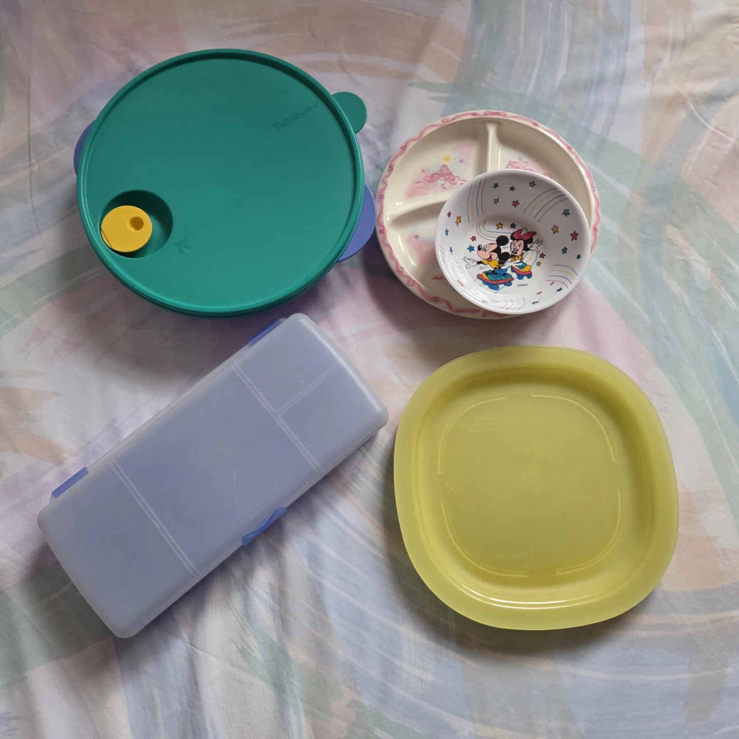 Tupperware Containers + Kids Plates