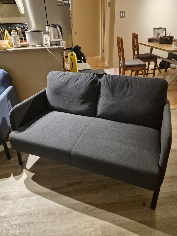 IKEA GLÖSTAD Loveseat, Knisa Light Blue - photo 4