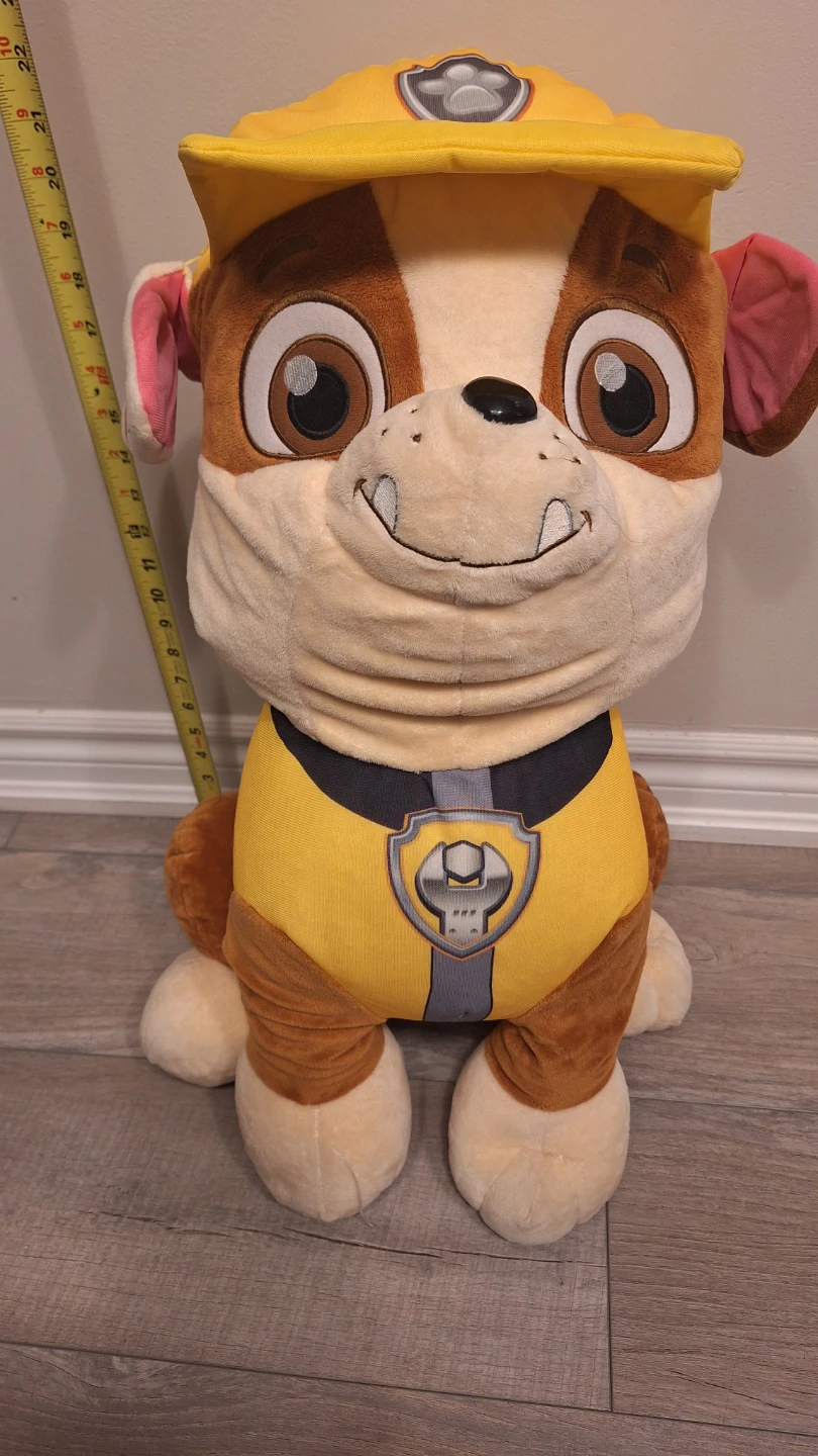 21" Rubble Paw Patrol Stuffie - photo 2