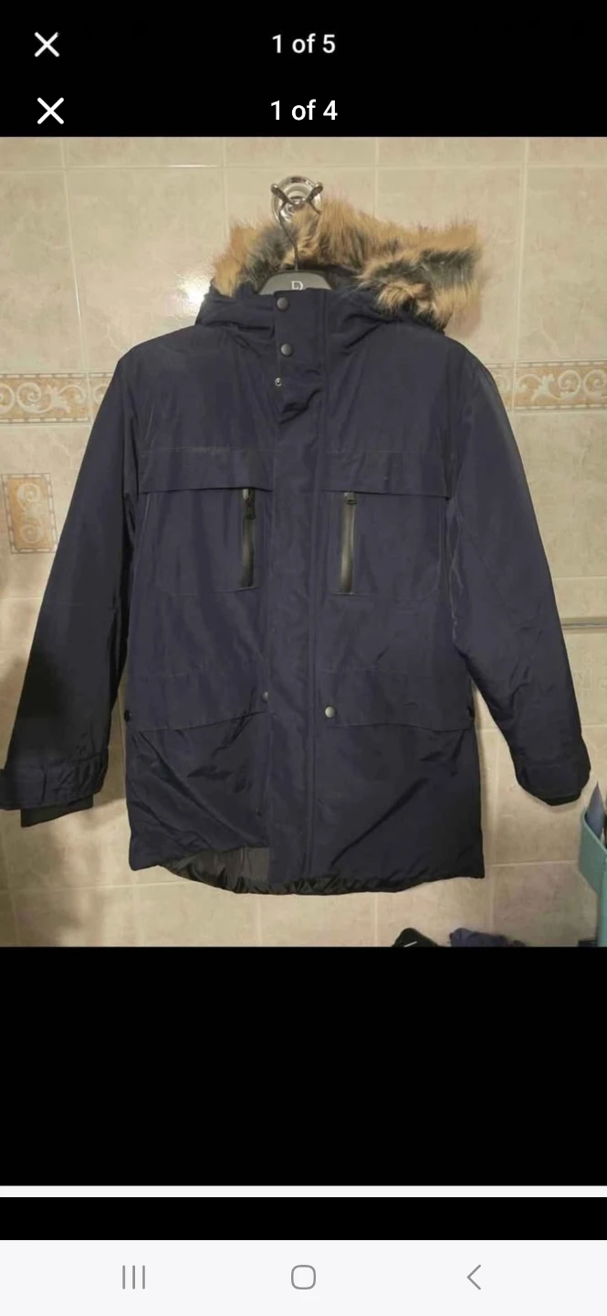 Boys Zara Parka Jacket Navy Blue Size S (8-10 y.o) NWT - photo 3