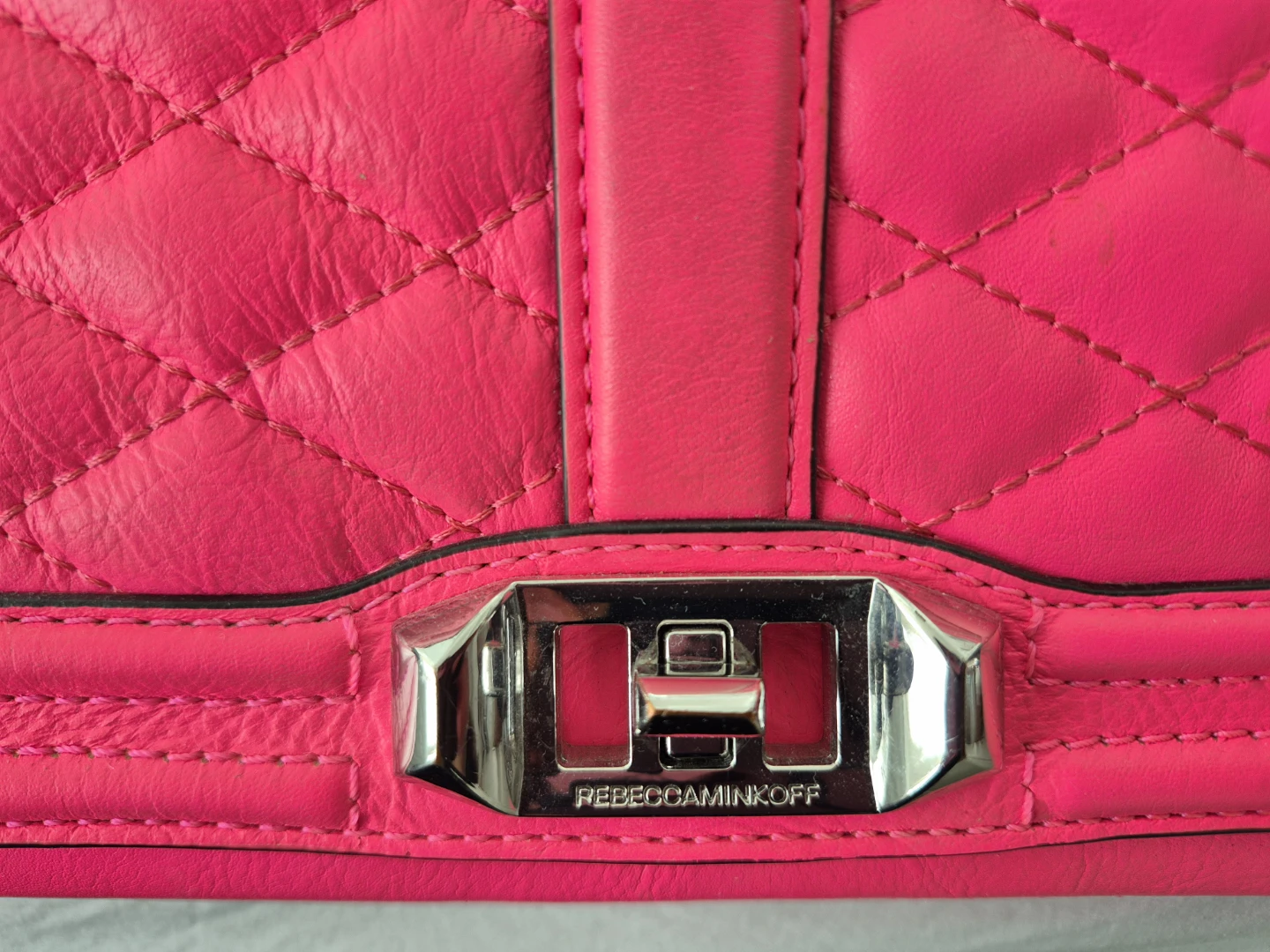 Rebecca Minkoff Quilted Pink Leather Crossbody Bag - photo 2