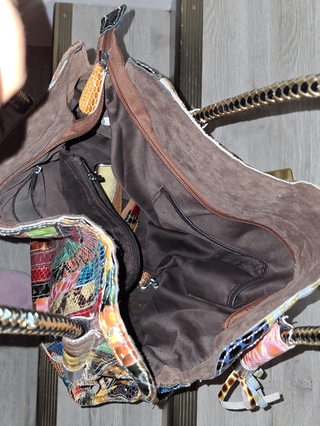 Colourful Patchwork Tote Bag - photo 2