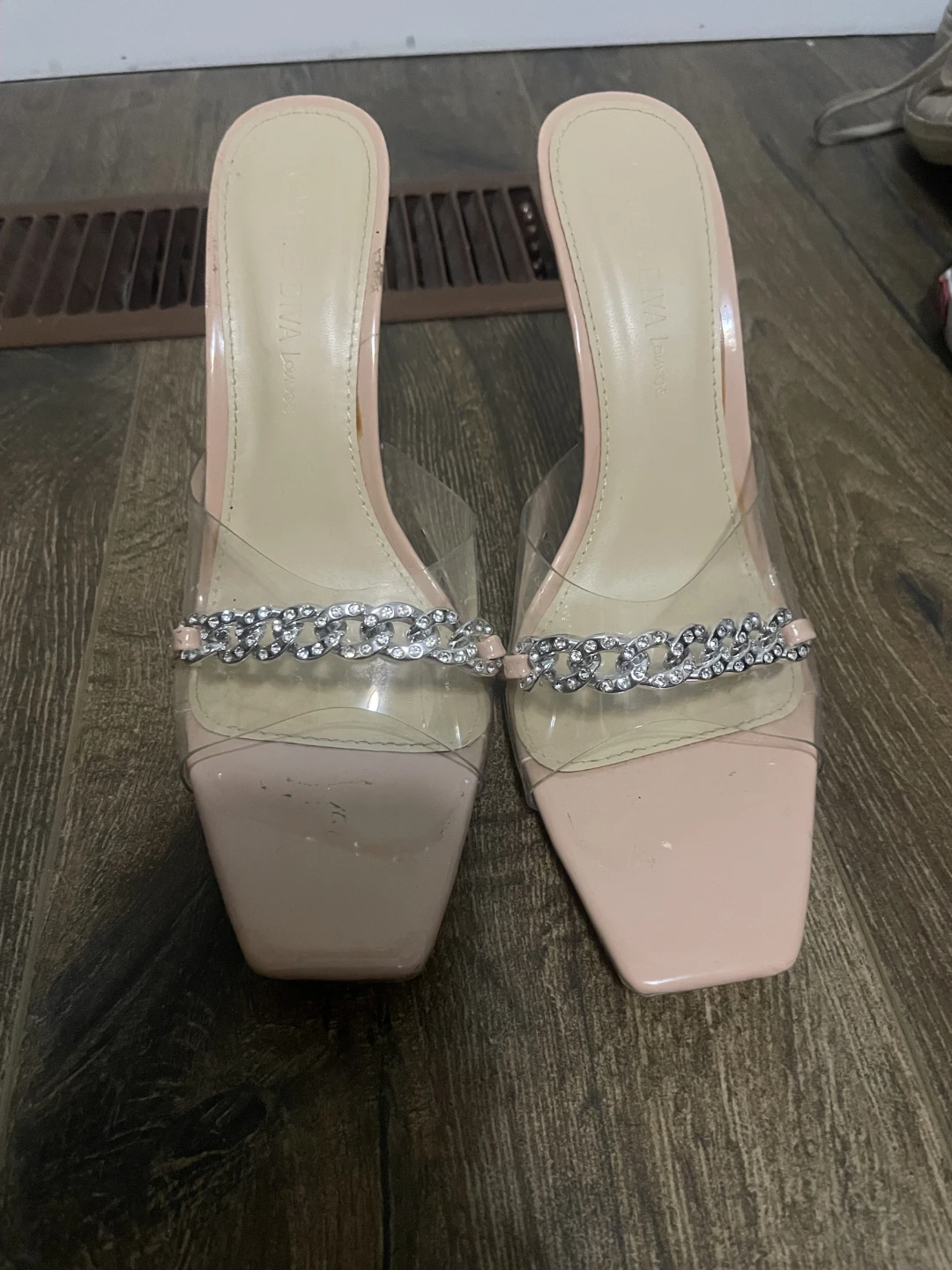 Nude Clear Heels, Size 8.5 - photo 2