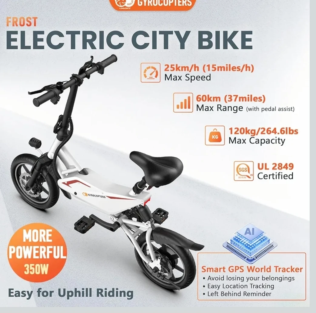 Gyrocopters Frost Electric City Bike - photo 2