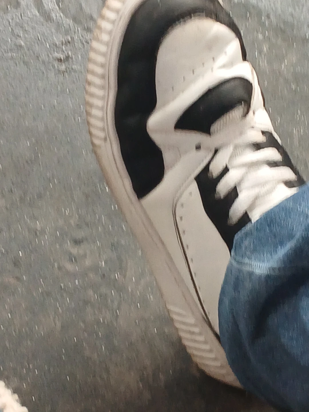 White and Black Sneakers