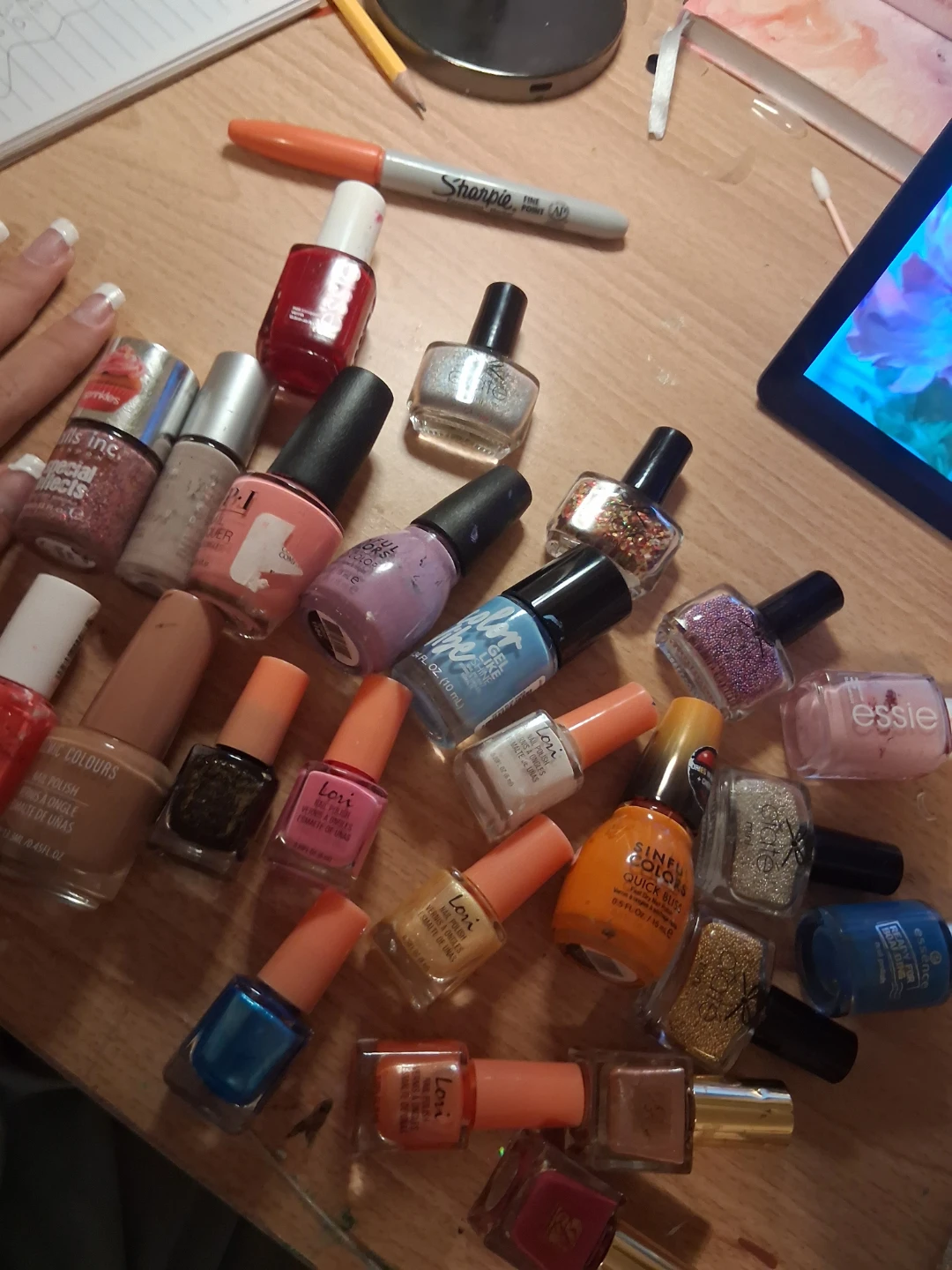Assorted Nail Polish Bottles