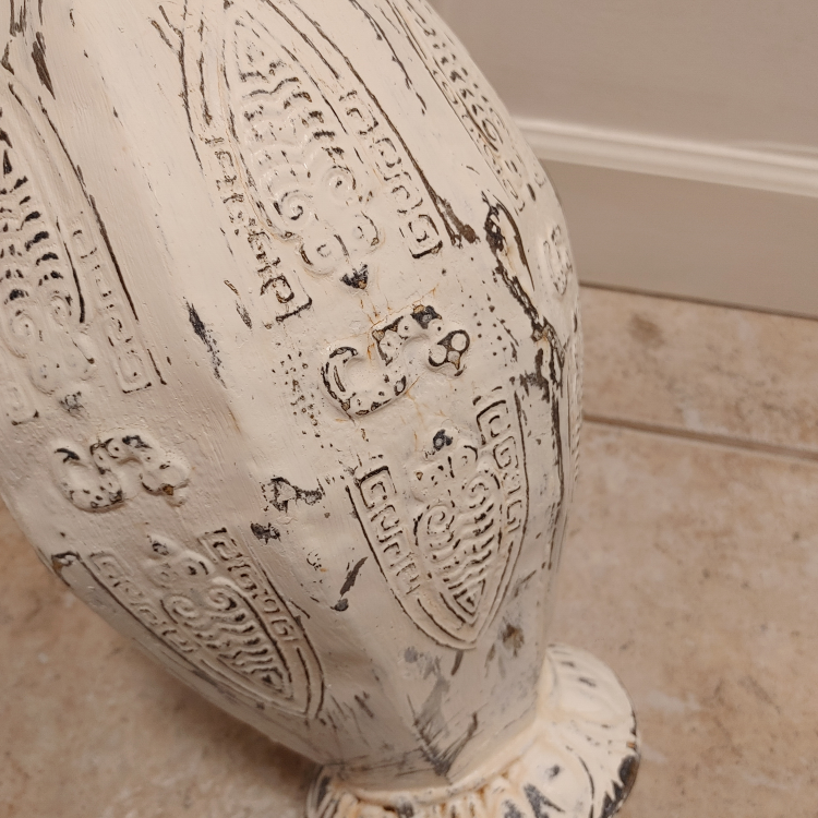 Distressed White Decorative Vase - photo 5