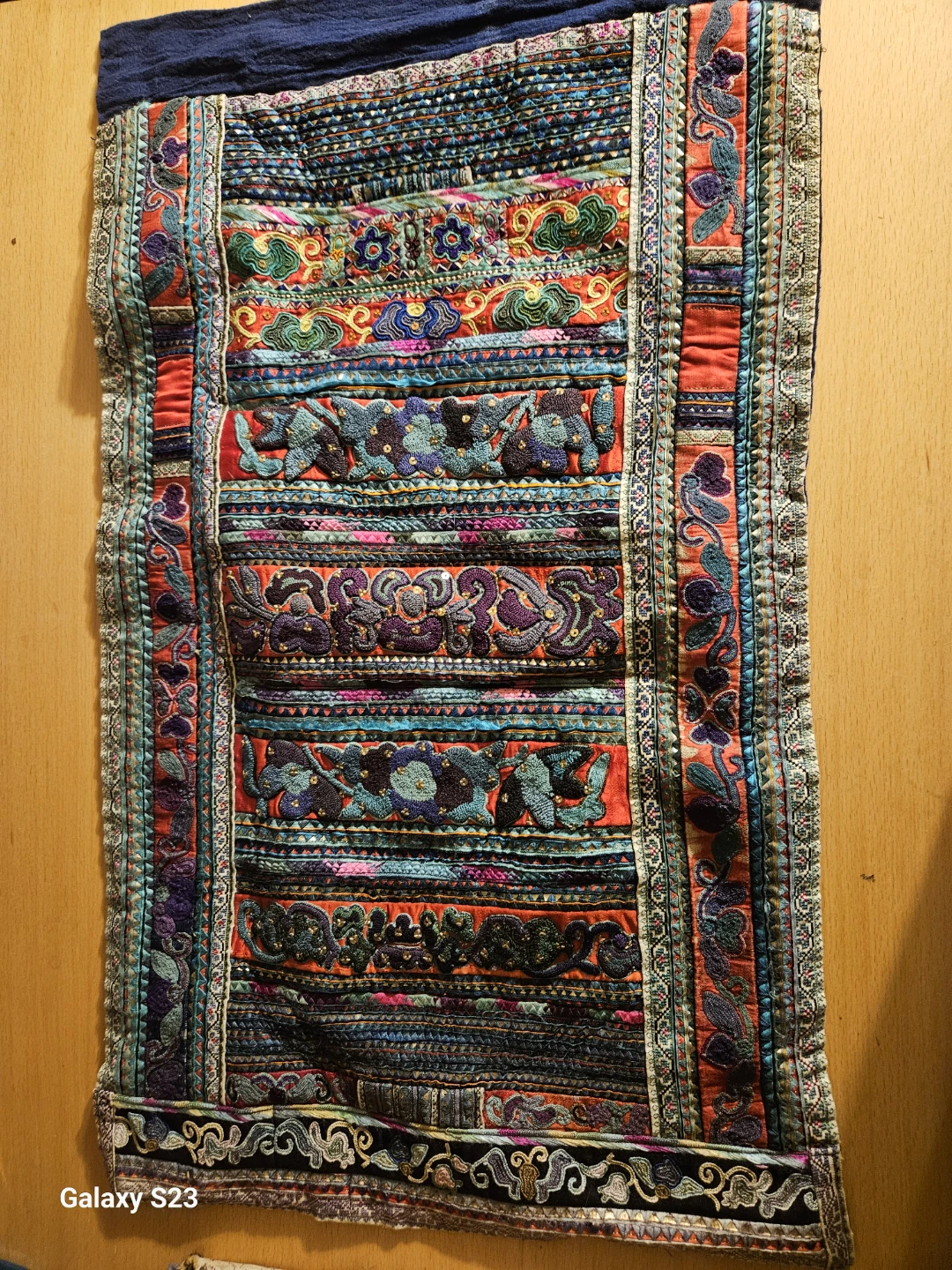 Handmade Embroidered Textile Wall Hanging
