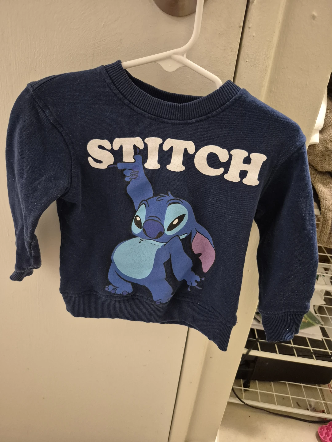 Fleece Disney Stitch Sweater 3t