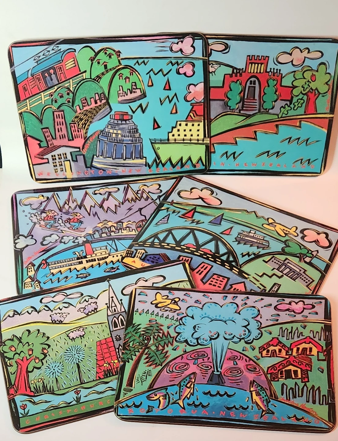 Set Of 6 New Zealand Placemat