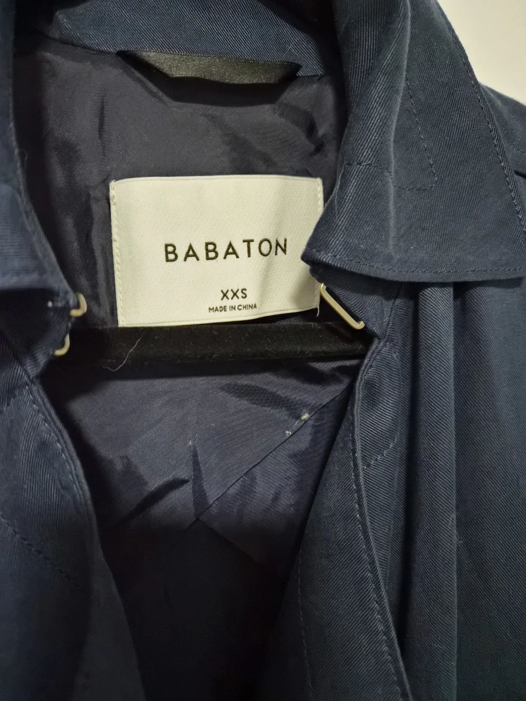 Babaton Maximo XXS Navy Blue Trench Coat - photo 2