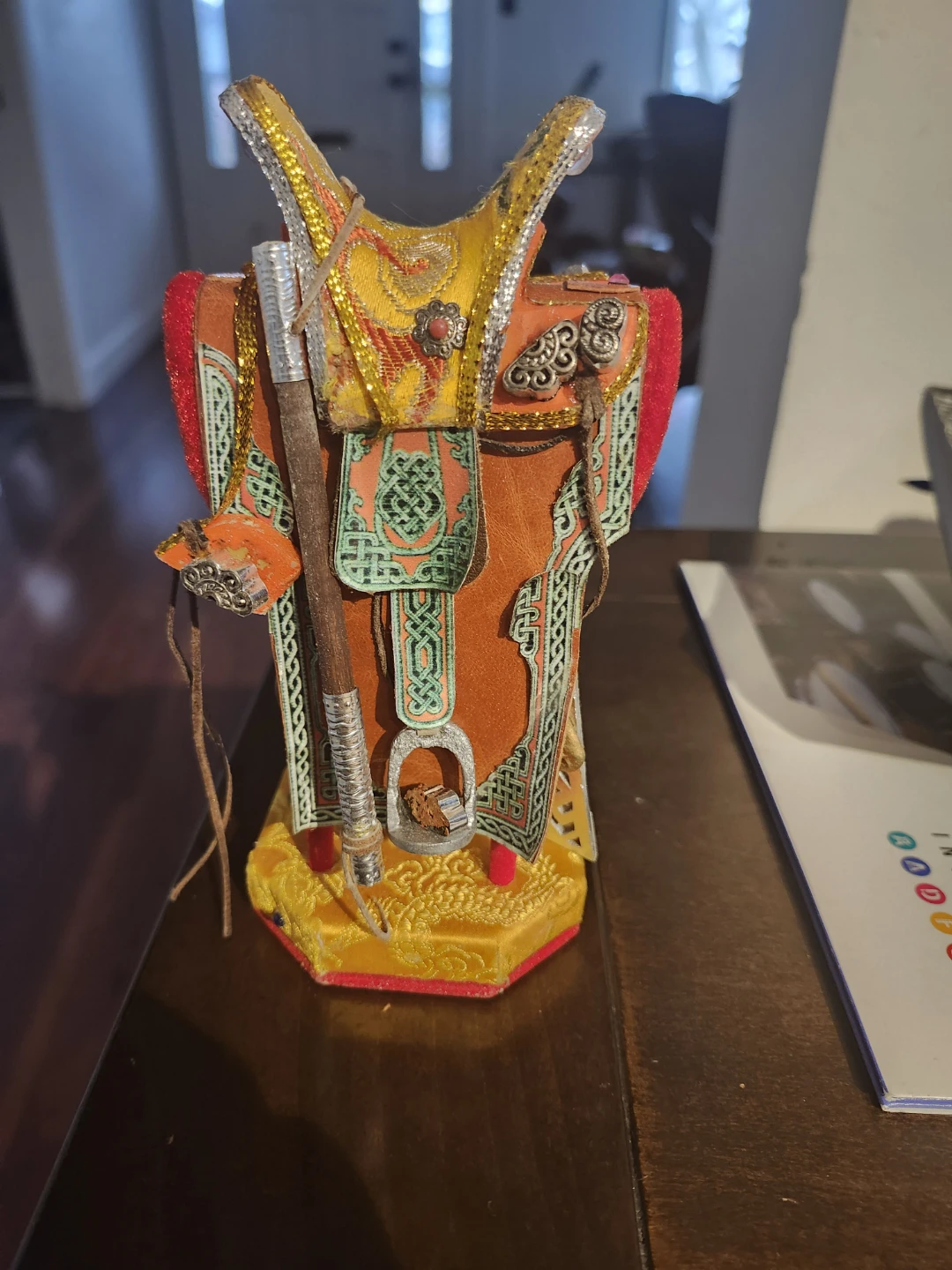 Collectible Mongolian toy saddle
