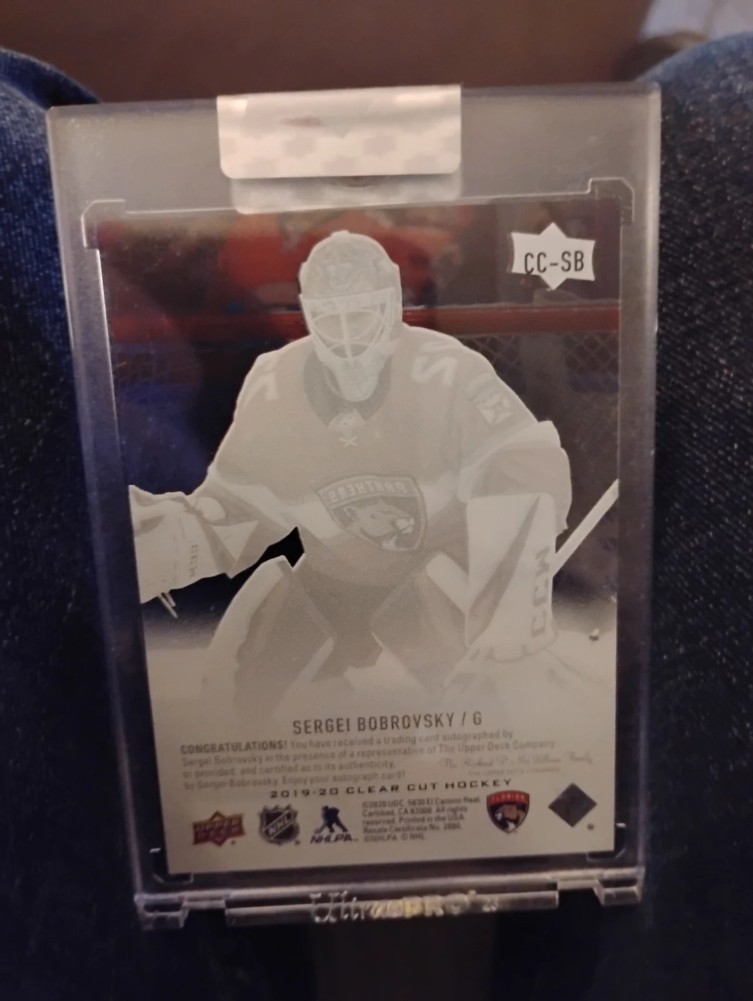Sergei Bobrovsky Autographed Hockey Card 🥕 - photo 2