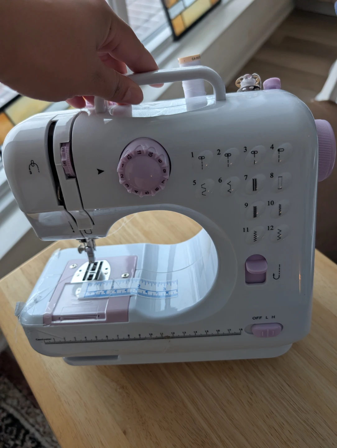 White Portable Sewing Machine