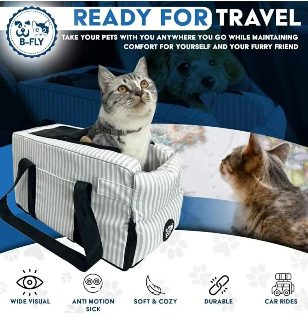 B-FLY Dog car Seats for Small Dogs - with Safety Straps is ... - photo 3