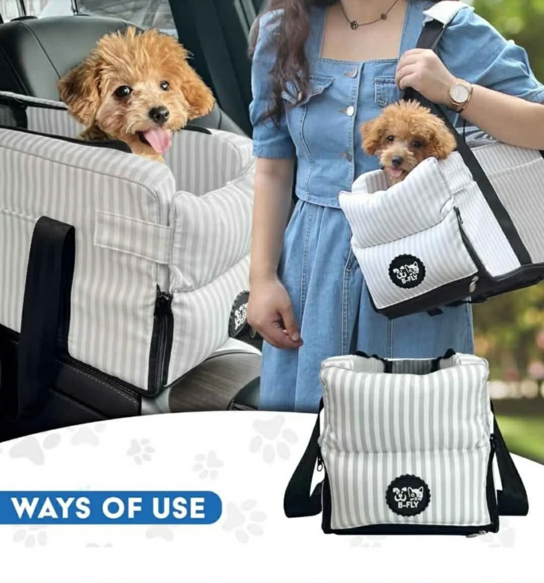 B-FLY Dog car Seats for Small Dogs - with Safety Straps is ... - photo 4